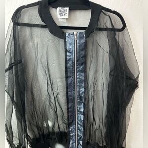 The Ragged Priest Chiffon Bomber jacket L